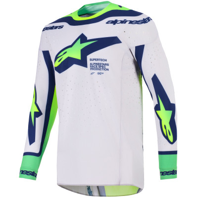 dres Alpinestars Supertech Vista 2026 light grey/yellow fluo/green/blue/pink