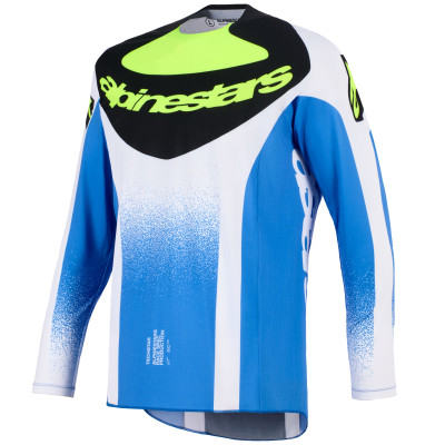 dres Alpinestars Techstar Knif 2026 modrá/černá/žlutá fluo