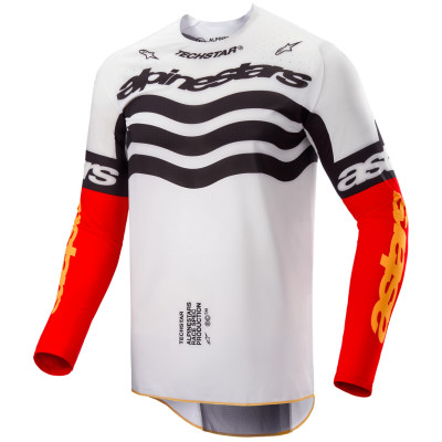 dres Alpinestars Techstar limited edition Deep 2025 black/white/red fluo/orange