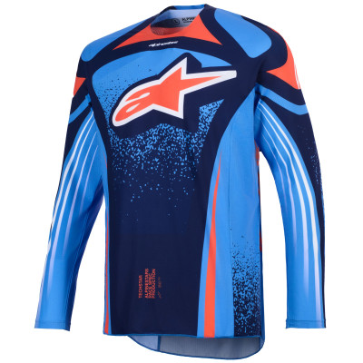 dres Alpinestars Techstar Nomur 2026 dark blue/orange/blue