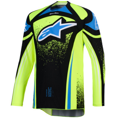 dres Alpinestars Techstar Nomur 2026 dark blue/yellow fluo/blue