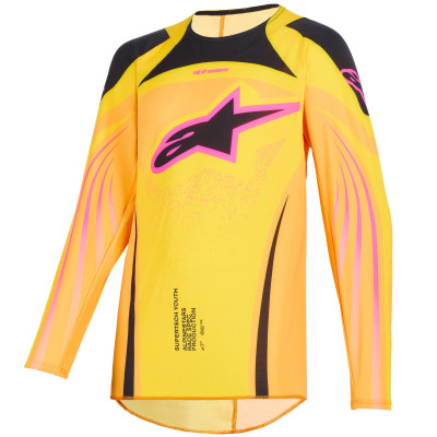 dětský dres Alpinestars Techstar Nomur youth 2026 orange/yellow/pink