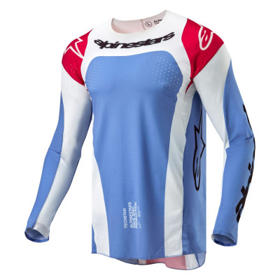 dres Alpinestars Techstar Ocuri 2024 světle modrá/bílá/červená