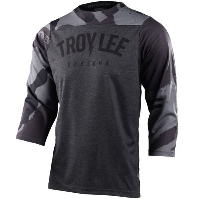 dres Troy Lee Designs Ruckus Camber camo black heather 3/4 rukáv