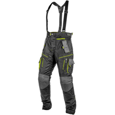 enduro kalhoty 4Square Trailer 2025 black/yellow fluo