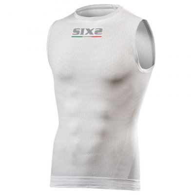 triko SIXS TS1 bez rukávů white