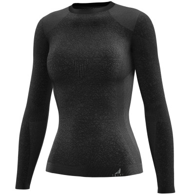 dětské dívčí triko s dlouhým rukávem Tecso K-Dry black