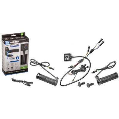 vyhřívané gripy Oxford Hotgrips EVO Thermistor ATV vč. ohřevu palce plynové páčky a samostatné re...