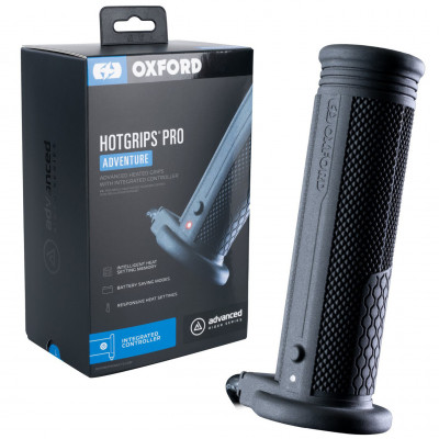 vyhřívané gripy Oxford Hotgrips Pro Adventure s integrovaným ovládáním v rámci gripu