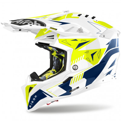 Helma Airoh Aviator 3.0 Spin 2025 yellow/blue