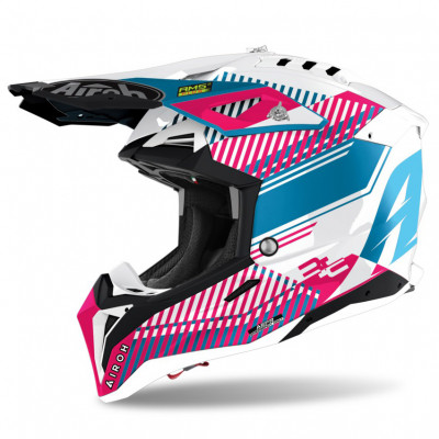 Helma Airoh Aviator 3.0 Wave pink/chrome