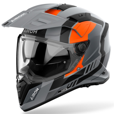 helma Airoh Bandit Horn 2025 orange matte