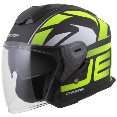 helma Cassida Jet Tech 2.0 RoTo 2025 black matte/yellow fluo/white