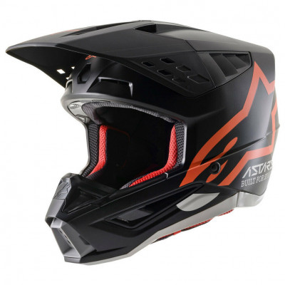 Helma Alpinestars S-M5 Compass black matte/orange fluo