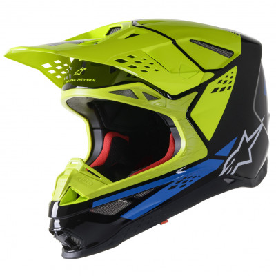 Helma Alpinestars Supertech S-M8 Factory black/yellow fluo/blue glossy