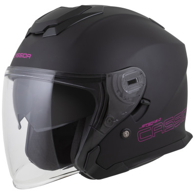 helma Cassida Jet Tech 2.0 Solid 2025 black matte/pink
