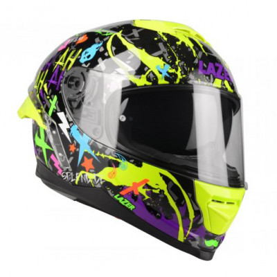 helma Lazer Rafale SR Crazy black/purple/green fluo