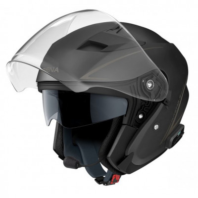 helma s headsetem Sena Outstar S black