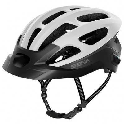 Helma Sena R1 EVO s headsetem matte white
