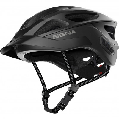 Helma Sena R1 EVO s headsetem white matte
