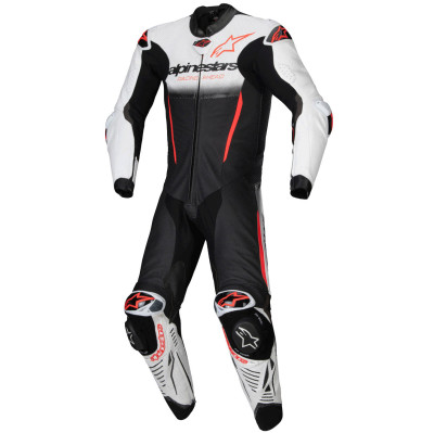 jednodílná kombinéza Alpinestars GP R7 2025 white/black/red fluo