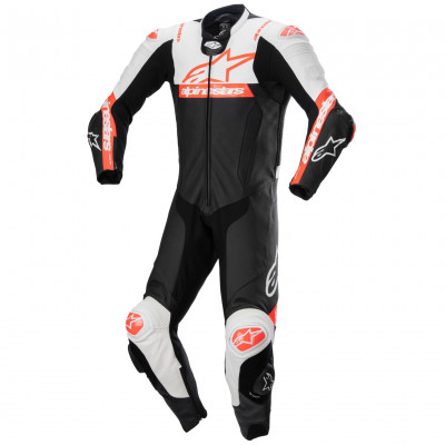 jednodílná kombinéza Alpinestars Missile 2 Ward 2025 black/white/red fluo