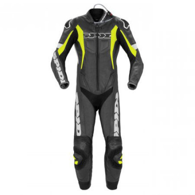 jednodílná kombinéza Spidi Sport Warrior Perforated Pro black/yellow fluo/white