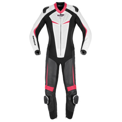 dámská jednodílná kombinéza Spidi Track Lady Perforated Pro black/white/pink