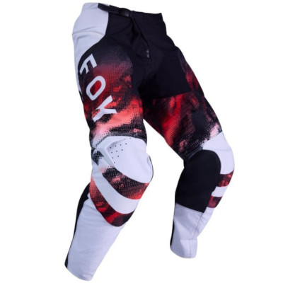 kalhoty Fox 180 Kairos Pant White/Fluorescent Red
