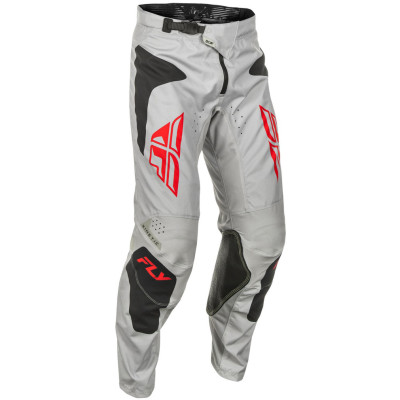 kalhoty Fly Racing Knetic Sym 2025 grey/red/black