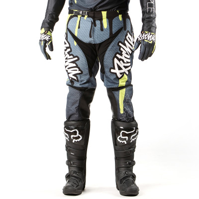 kalhoty Pitcha DRIPP pants 2025 grey/fluo yellow