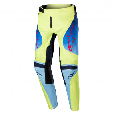 dětské kalhoty Alpinestars Racer Hoen 2024 yellow fluo/blue/red