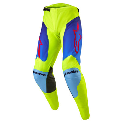kalhoty Alpinestars Racer Hoen 2024 yellow fluo/blue/red
