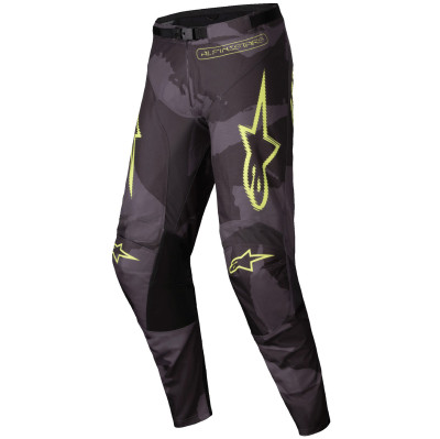 kalhoty Alpinestars Racer Hollow 2025 dark camo/yellow fluo