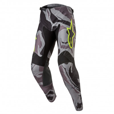 kalhoty Alpinestars Racer Tactical 2024 grey camo/yellow fluo/black