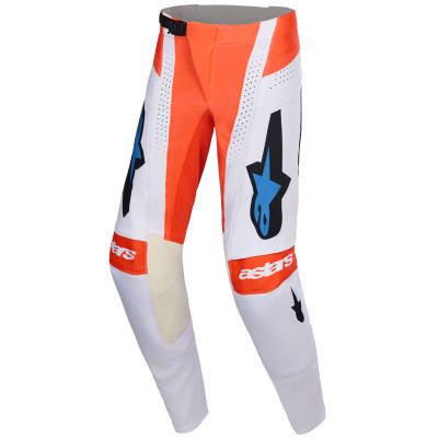 kalhoty Alpinestars Techstar Knif 2026 light grey/orange fluo/black