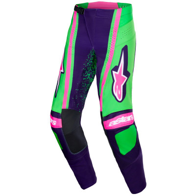 kalhoty Alpinestars Techstar Nomur 2026 dark purple/green/pink fluo