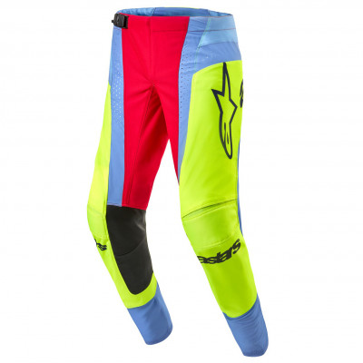 kalhoty Alpinestars Techstar Ocuri 2024 light blue/yellow fluo/red