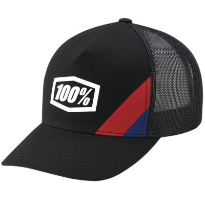 kšiltovka 100% Cornestone X-Fit Trucker black