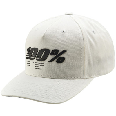 kšiltovka 100% Staunch Snapback white