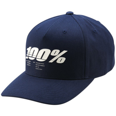 kšiltovka 100% Staunch Snapback blue