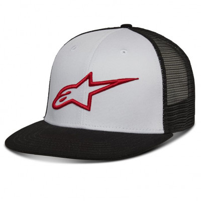 Kšiltovka Alpinestars Corp Trucker white/black/red
