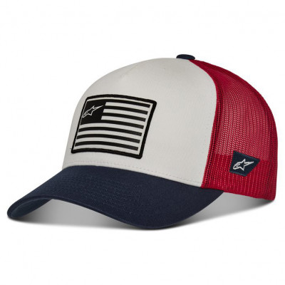 Kšiltovka Alpinestars Flag snap blue/red/white