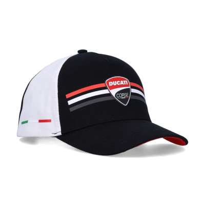 kšiltovka Ducati Corse black/white