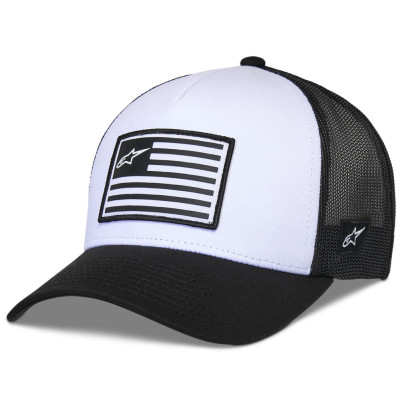 kšiltovka Alpinestars Flag Snap hat white/black