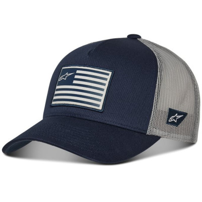 kšiltovka Alpinestars Flag snap hat blue/grey