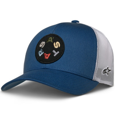 kšiltovka Alpinestars Gambit trucker blue/white