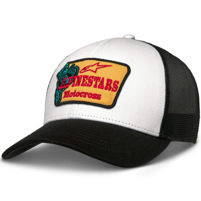 kšiltovka Alpinestars Hardware trucker white/black