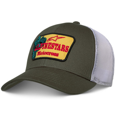 kšiltovka Alpinestars Hardware trucker green/white