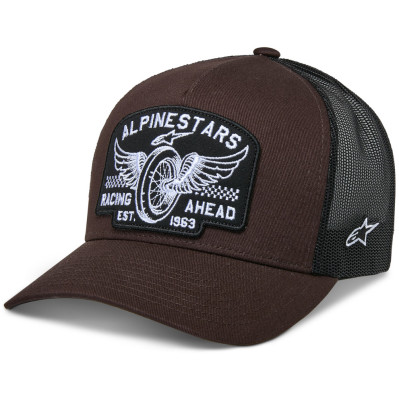 kšiltovka Alpinestars Heritage Patch brown/black